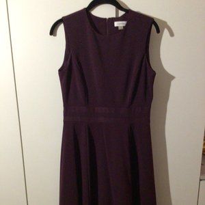 Calvin Klein Size 8 Burgundy Dress